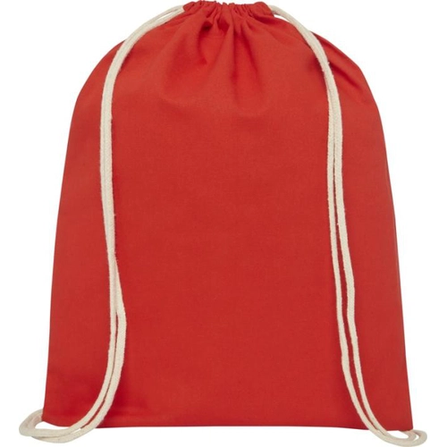 image du produit Sac à dos en coton avec fermeture à cordon - sac à dos 140g 5 litres