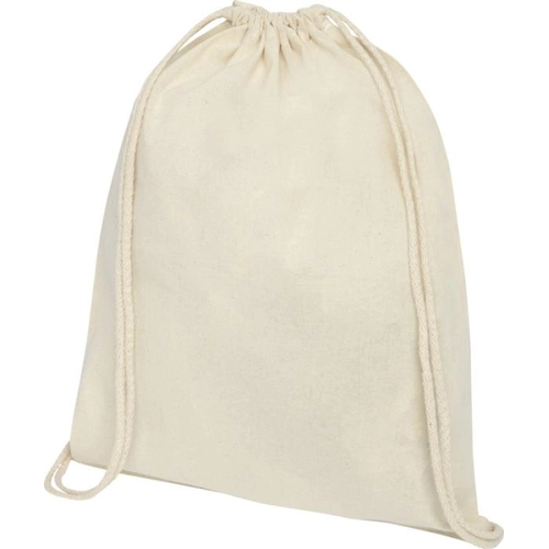 image du produit Sac à dos en coton avec fermeture à cordon - sac à dos 140g 5 litres