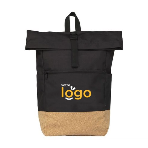 image du produit Sac à dos en polyester RPET, adapté au PC jusqu'à 15,6