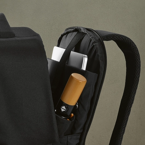 image du produit Sac à dos en RPET 16l avec poche frontale et poignée trolley - emplacement PC 15,6 pouces