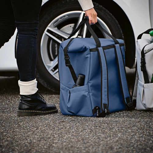 image du produit Sac à dos glacière 28 litres en RPET avec grande poche frontale