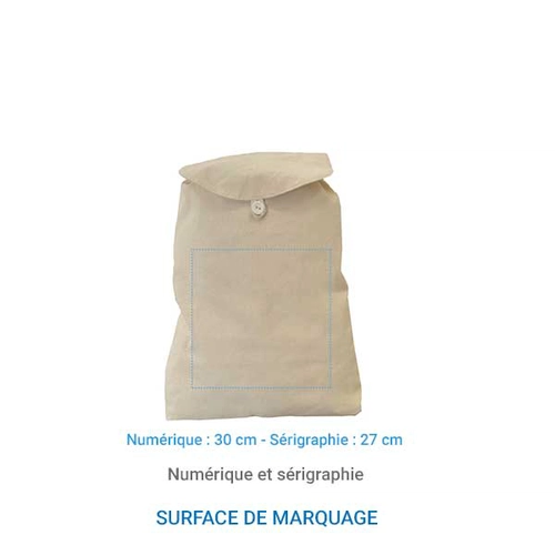 image du produit Sac à dos made in France en coton 250g/m2