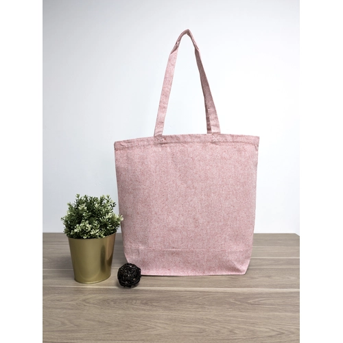 image du produit Sac cabas en coton recyclé 280gr avec soufflet 15cm - coton certifié GRS