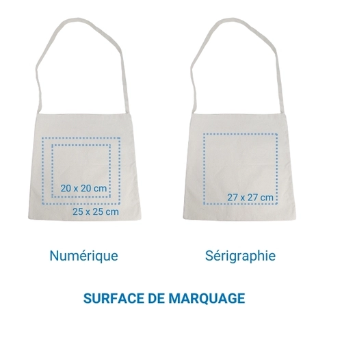 image du produit Sac coton fabriqué en France avec un tissu épais