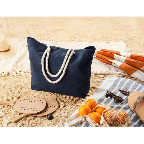 image du produit Sac de plage en coton recyclé (70 %) et polyester recyclé (30 %) (220 g/m²)