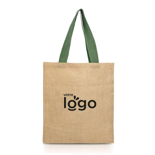 image du produit Sac en jute avec anses en coton