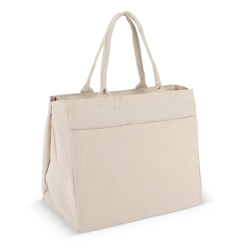 image du produit Sac fourre-tout en coton avec fermeture éclair