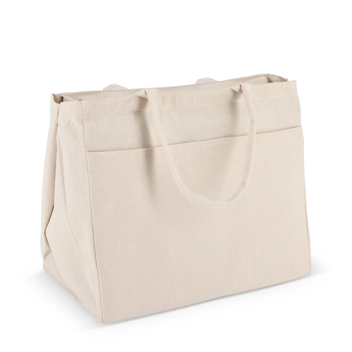 image du produit Sac fourre-tout en coton avec fermeture éclair