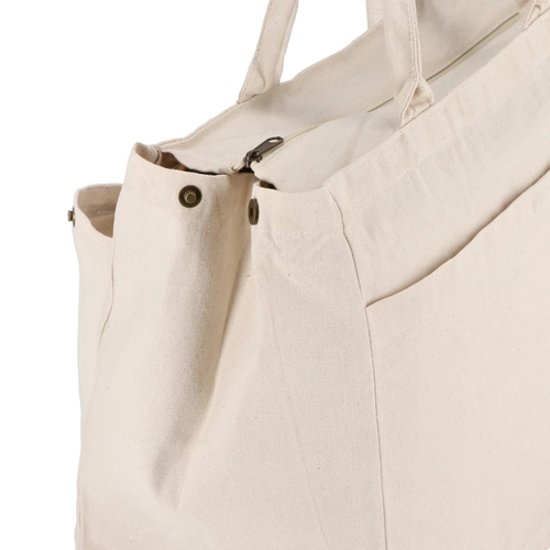 image du produit Sac fourre-tout en coton avec fermeture éclair