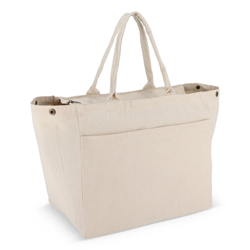 image du produit Sac fourre-tout en coton avec fermeture éclair