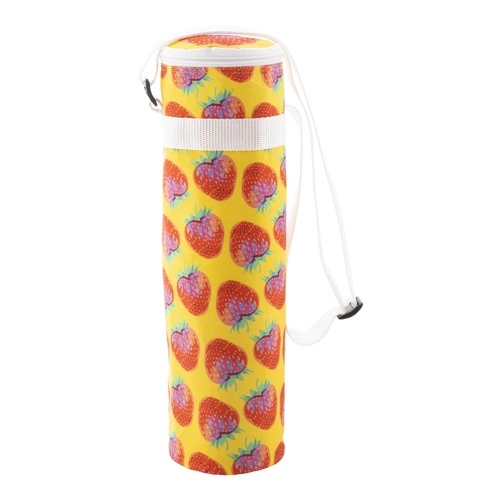 image du produit Sac isotherme bouteille zippé sur mesure en polyester RPET 600D