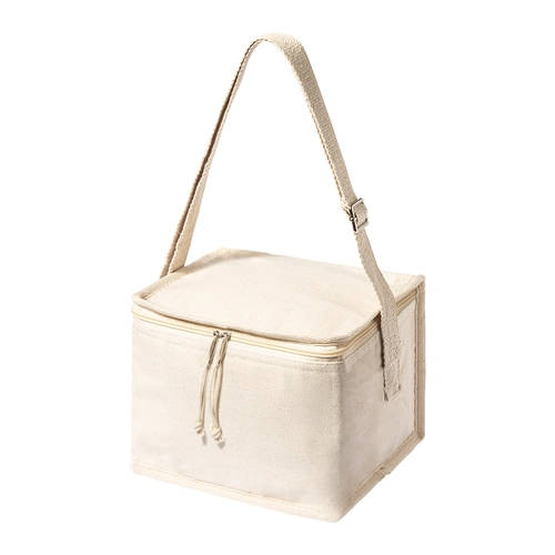 image du produit Sac isotherme coton avec lunch box et couverts bambou inclus