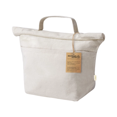 image du produit Sac isotherme en coton recyclé - fermeture velcro et intérieur en PEVA