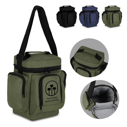 image du produit Sac isotherme en PET recyclé 600D avec nombreuses poches