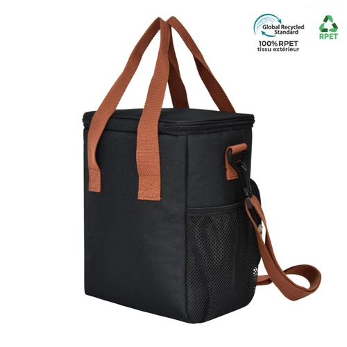 image du produit Sac isotherme en RPET avec ouvre bouteille en bois - en polyester recyclé