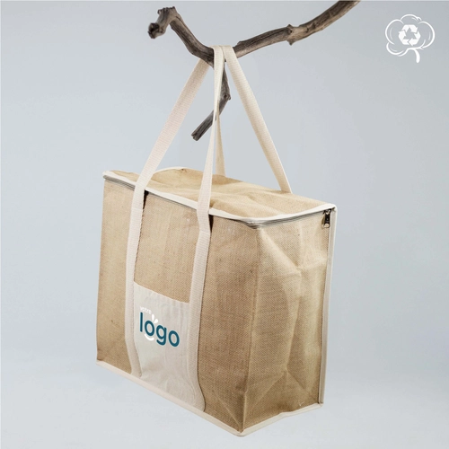 image du produit Sac isotherme ISONATUR, 100% en jute et coton recyclé