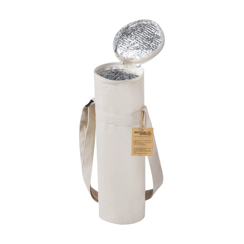 image du produit Sac isotherme spécial bouteille en coton recyclé - avec bandoulière