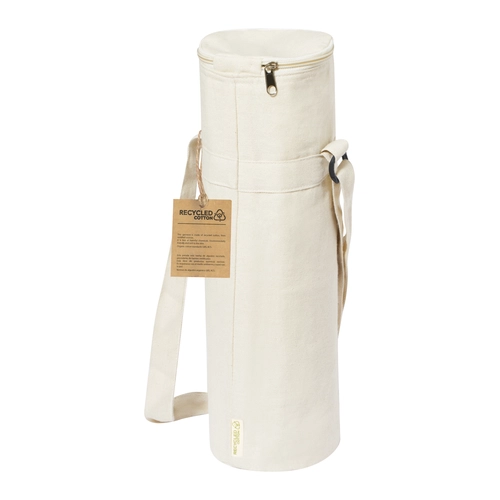 image du produit Sac isotherme spécial bouteille en coton recyclé - avec bandoulière