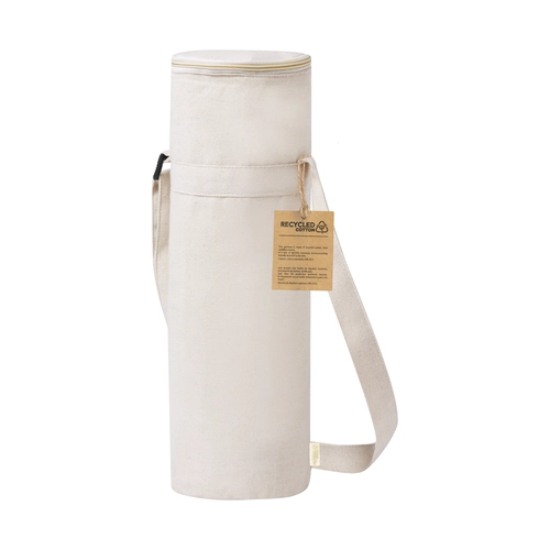 image du produit Sac isotherme spécial bouteille en coton recyclé - avec bandoulière