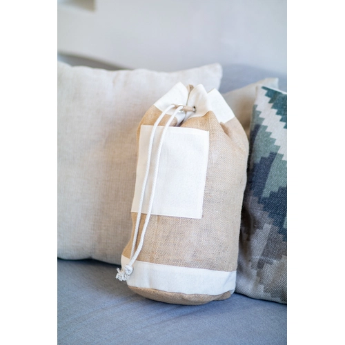 image du produit Sac marin en jute et coton - fermeture par cordon