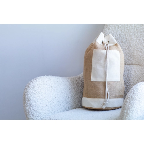 image du produit Sac marin en jute et coton - fermeture par cordon