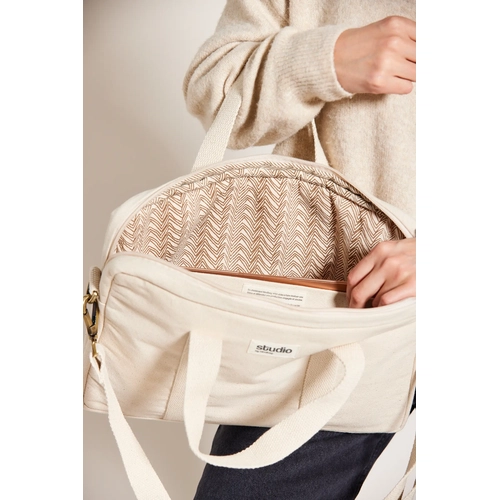 image du produit Sac ordinateur 15 pouces en coton bio certifié GOTS - fabriqué par une ONG