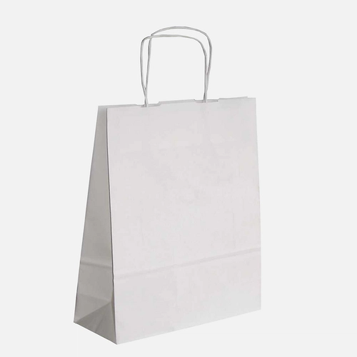 image du produit Sac papier kraft 100gr lisse avec anses torsadées