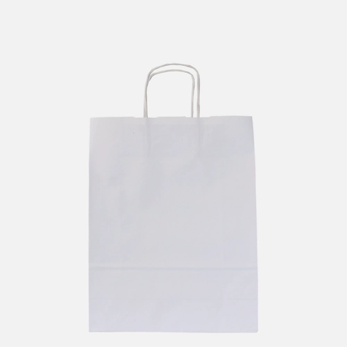 image du produit Sac papier kraft 100gr lisse avec anses torsadées