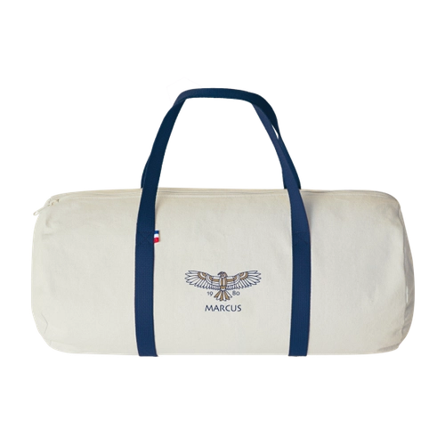 image du produit Sac polochon confectionné et tissé en France - coton recyclé 250gr/m2