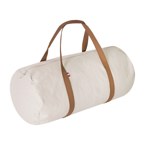 image du produit Sac polochon confectionné et tissé en France - coton recyclé 250gr/m2