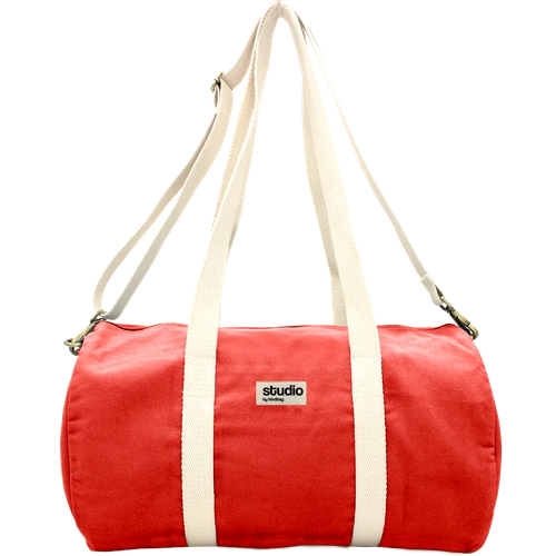 image du produit Sac polochon en coton bio certifié GOTS - sac de sport fabriqué par une ONG