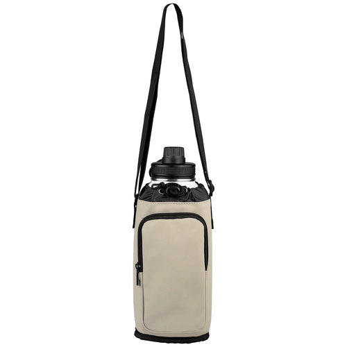 image du produit Sac pour bouteille en PU recyclé à fermeture éclair - 1.8 L