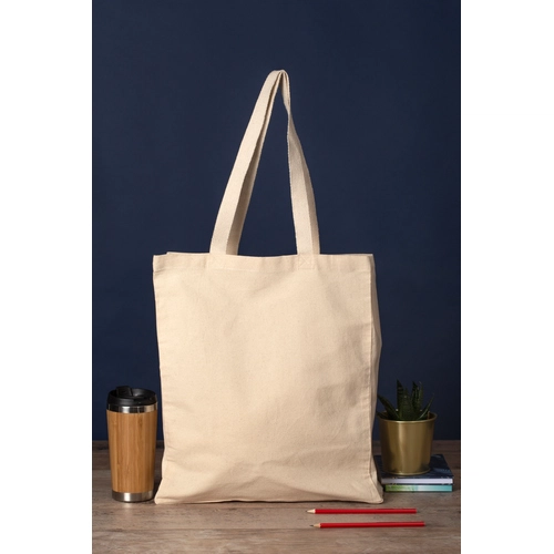 image du produit Sac publicitaire 100% coton avec soufflet - Totebag en livraison Express