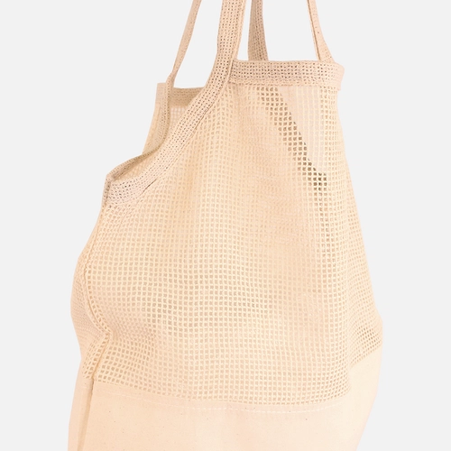 image du produit Sac sans soufflet avec filet - coton 140gr