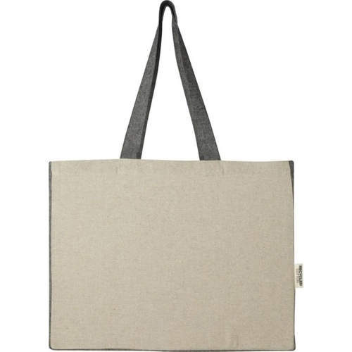 image du produit Sac shopping 18l en coton recyclé 190gr - sac à soufflets