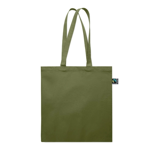 image du produit Sac shopping en coton avec soufflet et longues anses