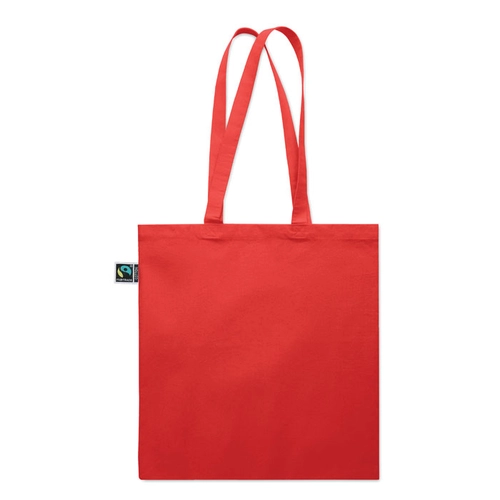 image du produit Sac shopping en coton avec soufflet et longues anses