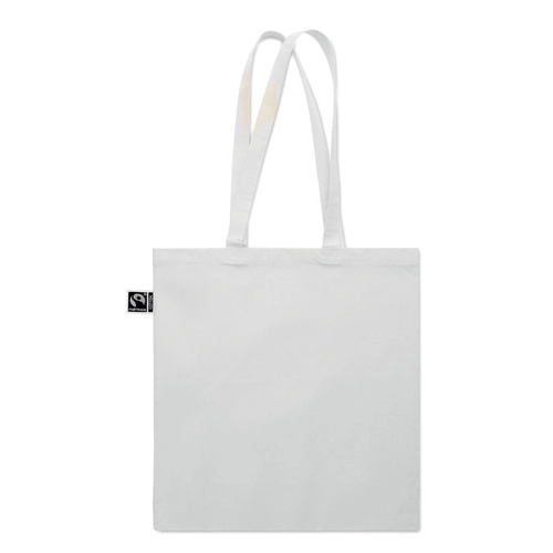 image du produit Sac shopping en coton avec soufflet et longues anses
