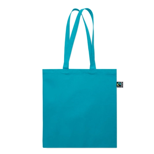 image du produit Sac shopping en coton avec soufflet et longues anses