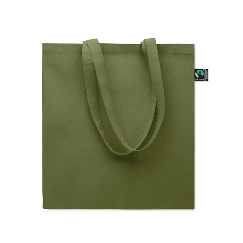 image du produit Sac shopping en coton avec soufflet et longues anses