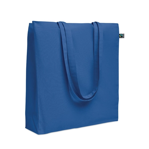 image du produit Sac shopping en coton avec soufflet et longues anses