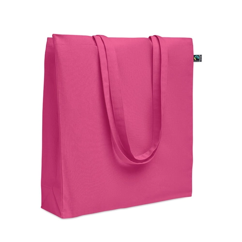 image du produit Sac shopping en coton avec soufflet et longues anses