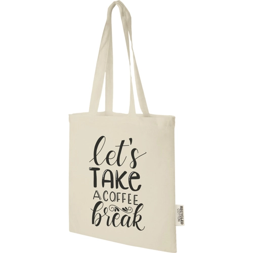 image du produit Sac shopping en coton certifié GRS de 140 g/m2 de 7 L