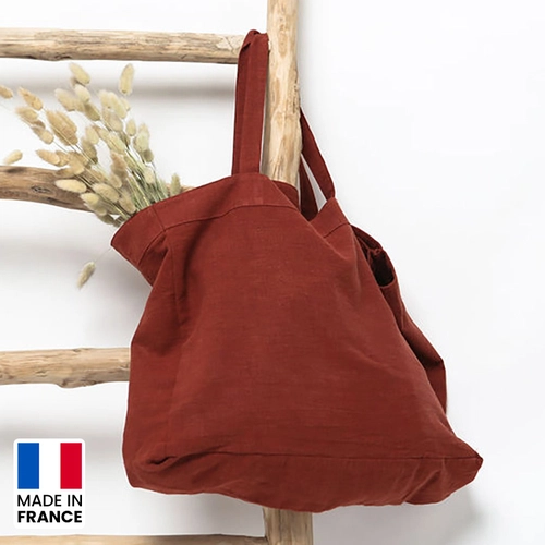 image du produit Sac shopping Made in France en lin lavé cultivé en France