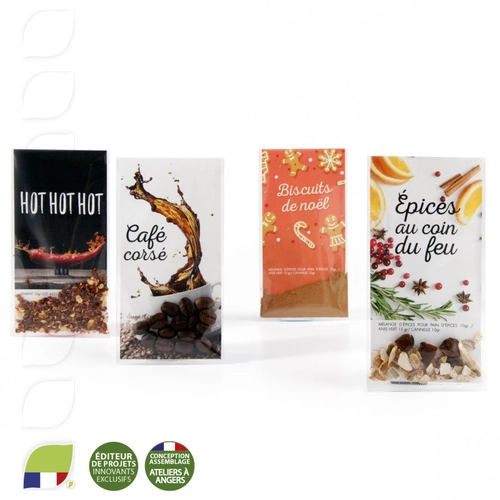 image du produit Sachet transparent avec message et épices