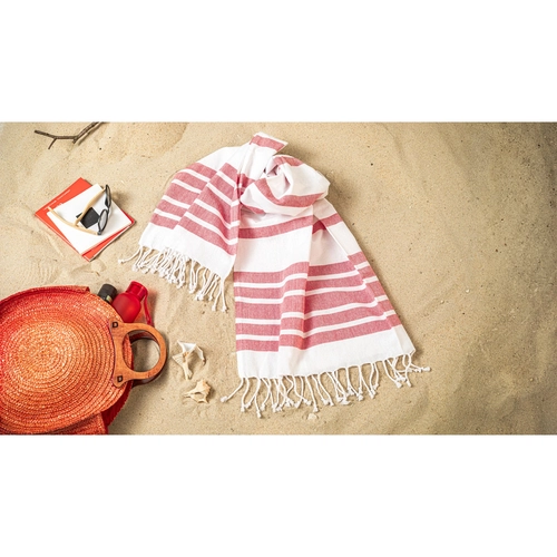 image du produit Serviette de plage en coton recyclé et polyester recyclé 180 g/m²