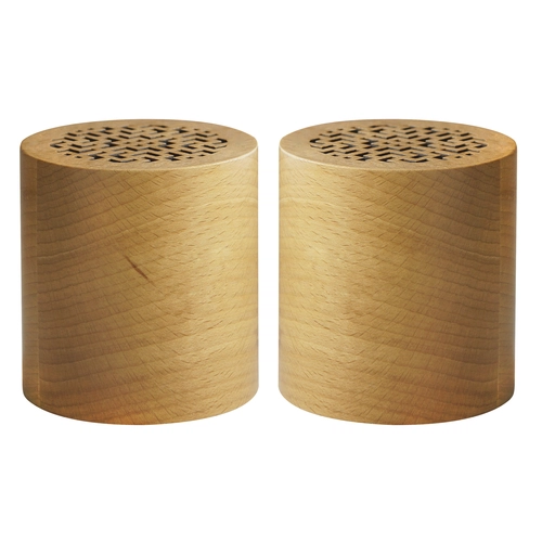 image du produit Set de 2 enceintes en bois Bluetooth 4.0 WOODSTOCK