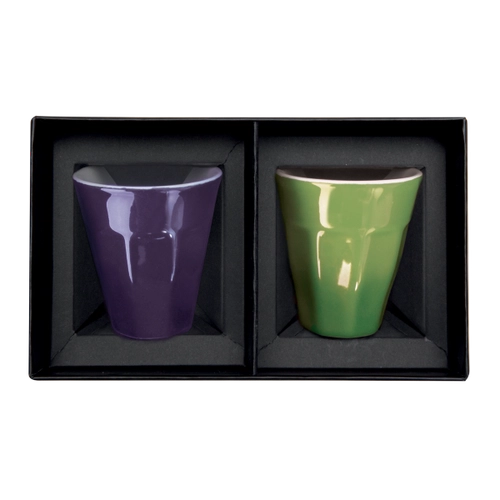 image du produit Set de 2 tasses expresso 8 cl dans coffret cadeau