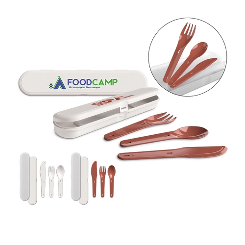 image du produit Set de couverts réutilisables en plastique - fabrication France