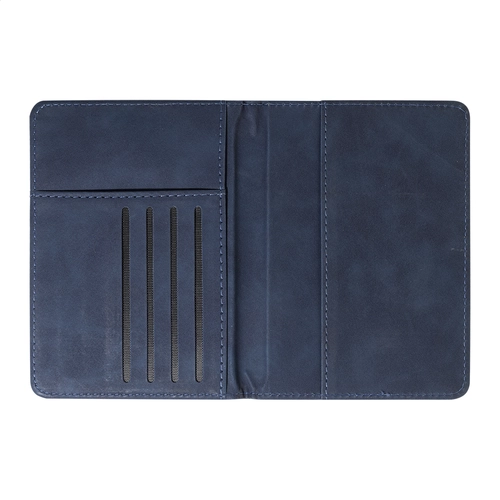 image du produit Set de voyage, porte-passeport et étiquette à bagages en PU recyclé